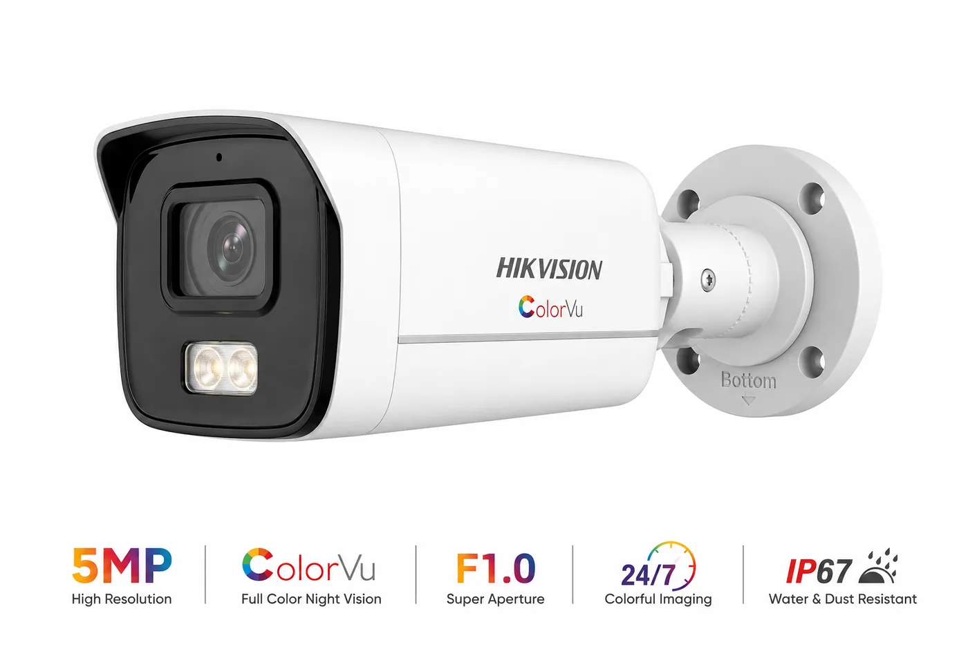 كاميرا Hikvision IP خارجية بدقة 6 ميجابكسل – DS-2CD1067G2H-LIU